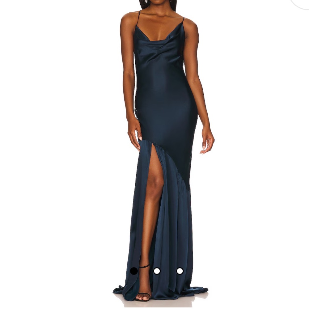 Cinq a Sept NWT Julissa gown in peacock blue sz 2
